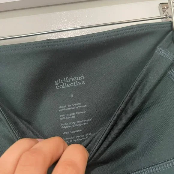 Girlfriend Collective Moss High Waisted Leggings - Picture 3 of 4